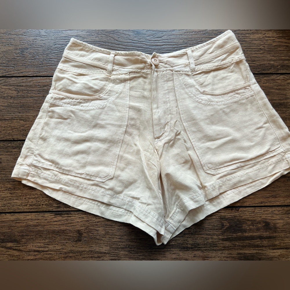 Free People linen waist shorts size 6
